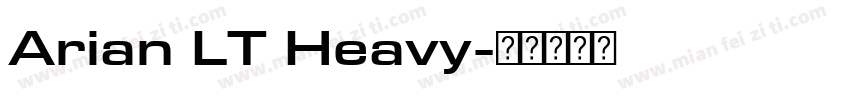 Arian LT Heavy字体转换
